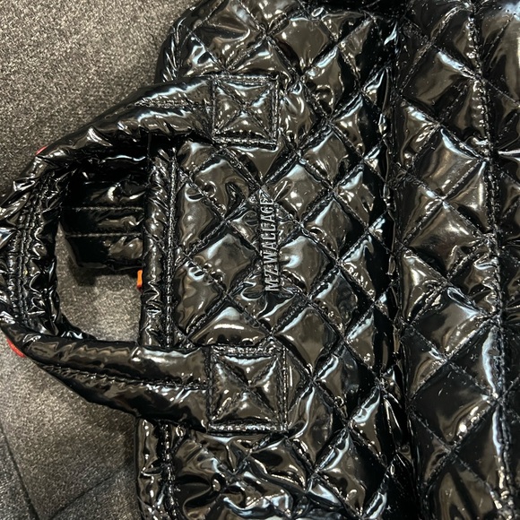 MzWallace Black laquer Quilted Women's Bag top handle
No rips - Picture 2 of 11